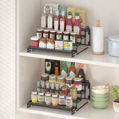 2 Pack Spice Rack Organizer for Cabinet