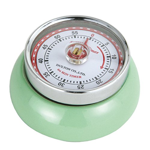 Magnetic Retro Kitchen Timer (Mint Green / 2.75 inch)