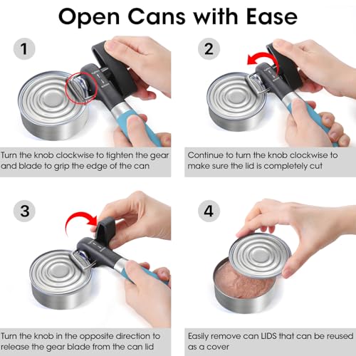 Durable Manual Can Opener with Sharp Blade