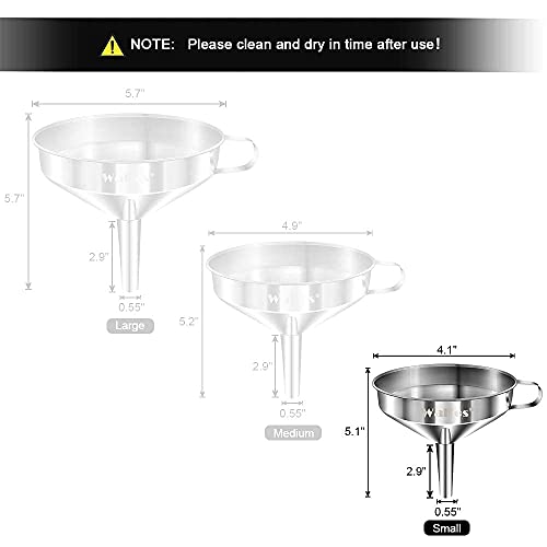Kitchen Stainless Steel Funnels