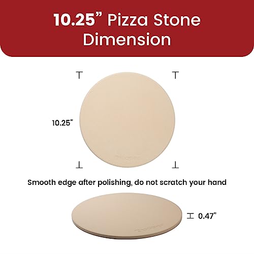 K ROCKSHEAT Round Cordierite Pizza Stone