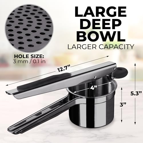 Potato Ricer Heavy Duty Stainless Steel Potato Masher