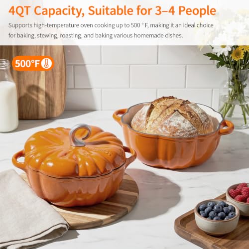 4 Quart Cast Iron Dutch Oven with Lid