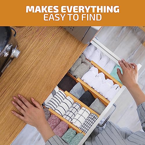 Bamboo Drawer Divider Organizers by Bambusi