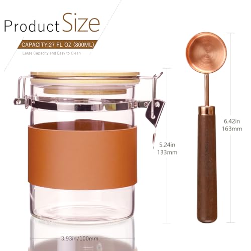 Glass Storage Jars with Spoon