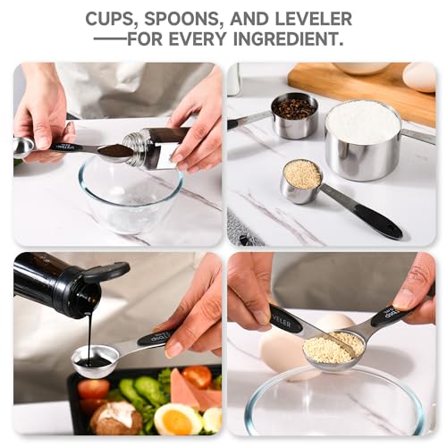 Magnetic Measuring Cups and Spoons Set