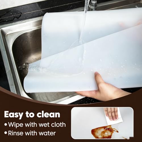 24x47 inch Large Clear Silicone Craft Mats (24"W x 47"L)