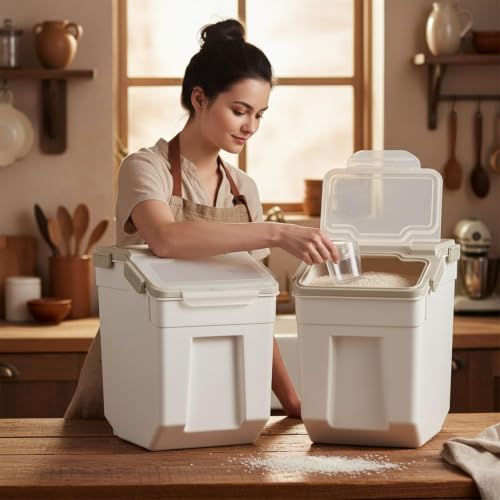 Large Capacity Food Grade Container for Rice Flour Sugar