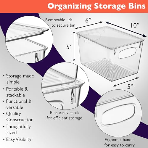 Plastic Storage Bins With lids
