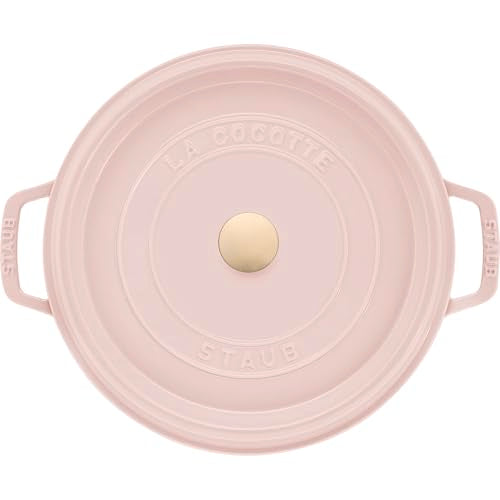 Cast Iron Round Dutch Oven (7-qt Round / Peony Pink)