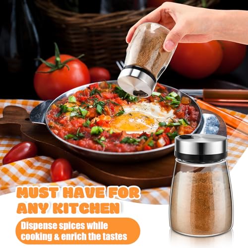 Salt Pepper Shakers with Holes and Lids Spice Dispenser