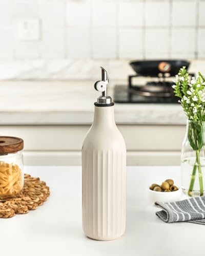 Olive Oil Dispenser Bottle (Off-white)