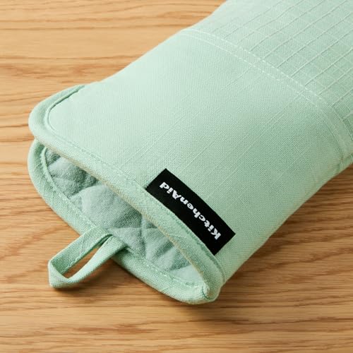 Gourmet Series Gridlines Oven Mitts 2 (Pistachio Green)