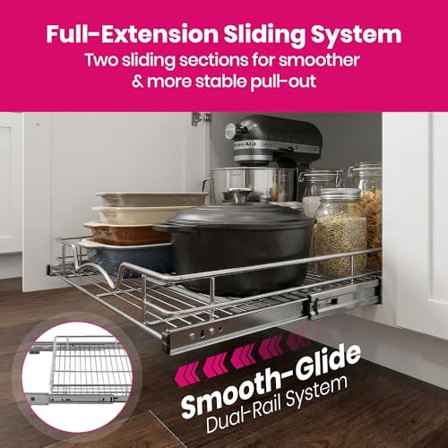Hold N’ Storage Pull Out Cabinet Drawer Organizer