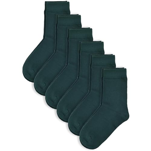 Unisex Kids Boys Girls Soft Cotton School Socks Black White Navy