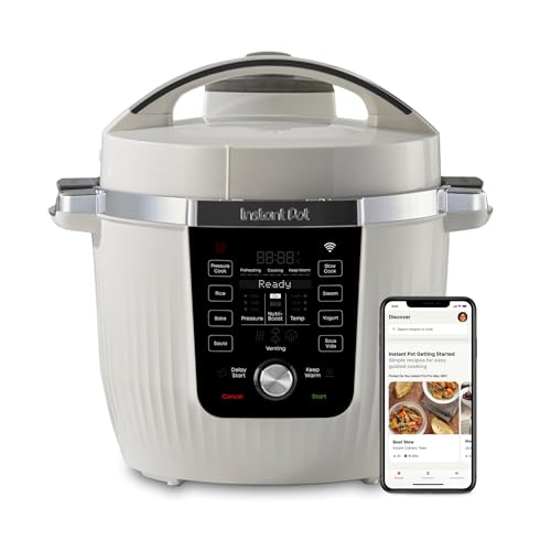 Pro Max WiFi Smart 6 Qt 10‑in‑1Pressure Cooker (White)