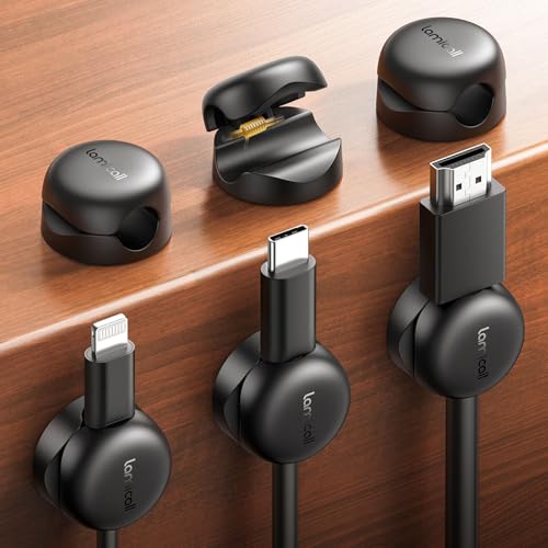 Desk Cord Organizer [1s Lock] Cable Management Holder Clips