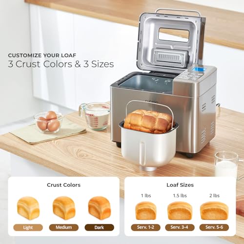 2 lb. Bread Maker Machine with Auto Dispenser