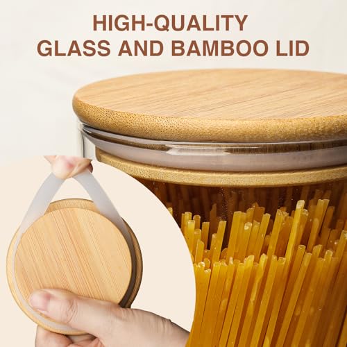 Round and Square Glass Food Storage Jars