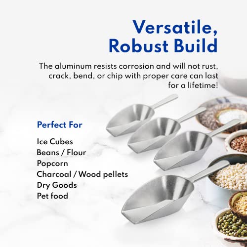Commercial Grade Flat Bottom Utility Scoops
