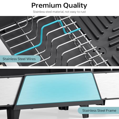 Triple Expandable Dish Drying Rack
