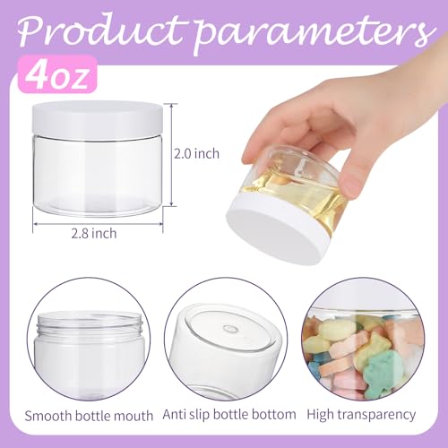 Plastic Jars with Screw On Lids