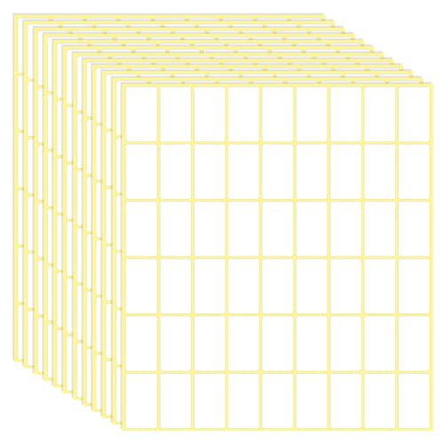 White Labels Stickers Blank Labels Removable Labels Stickers for Jars Boxes File Folders Envelopes School Office Kitchen