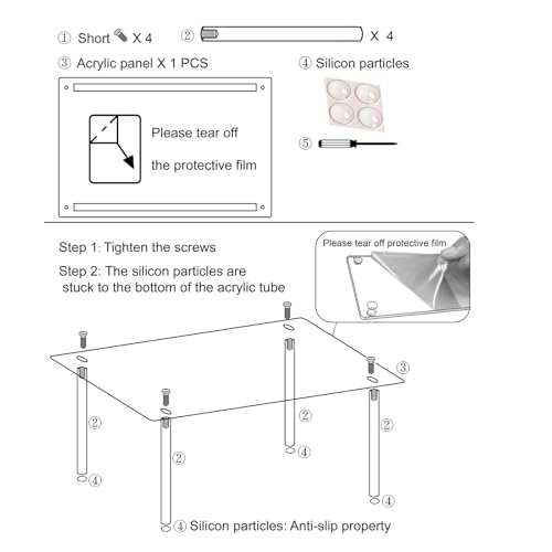 1 Pack Acrylic Cabinet Organizer