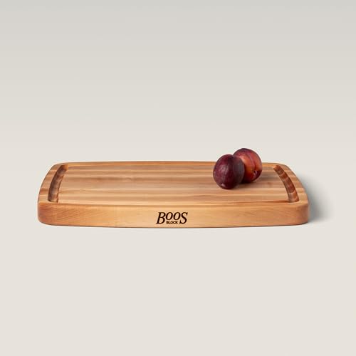 CB Series Rectangular Wooden Maple Cutting Board 20”x14” (20"L x 14"W)