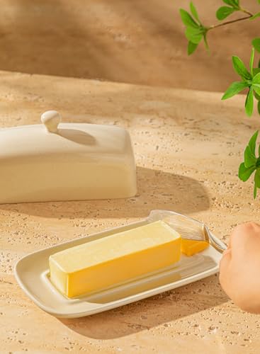Porcelain Butter Dish with Lid