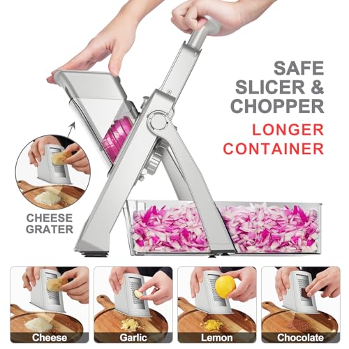 Safe Mandoline Slicer (S4 Gray)