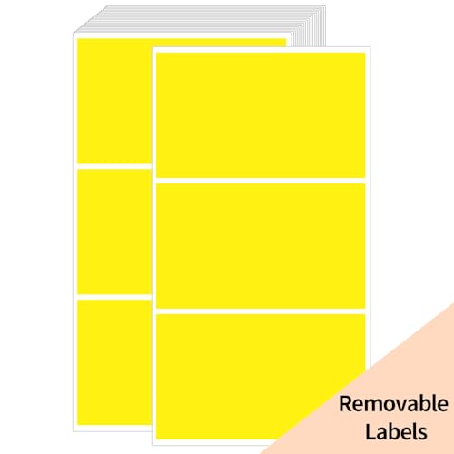 3"X5" Rectangle Color Coding Labels