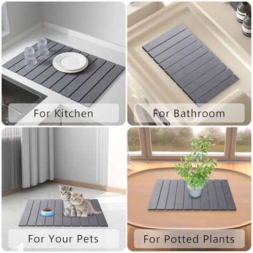 Large Stone Drying Mat for Kitchen Counter