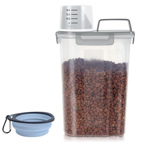 Airtight Small Cat Dog Pet Food Storage Containers BPA Free