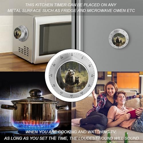 Mother Brown Bears Protect Kitchen Timer (One Size / Mother Brown Bears Protect)