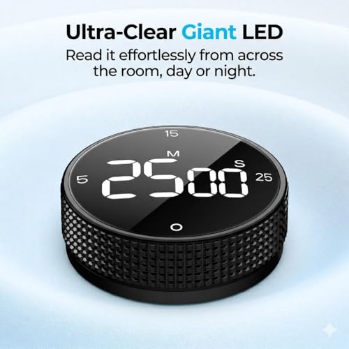 Digital Kitchen Timer (Glossy Black)