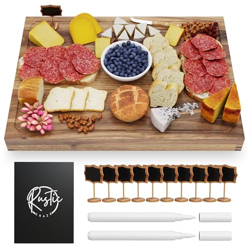 33"x 24" EXTRA LARGE Acacia Wood Cutting Board for Kitchen w