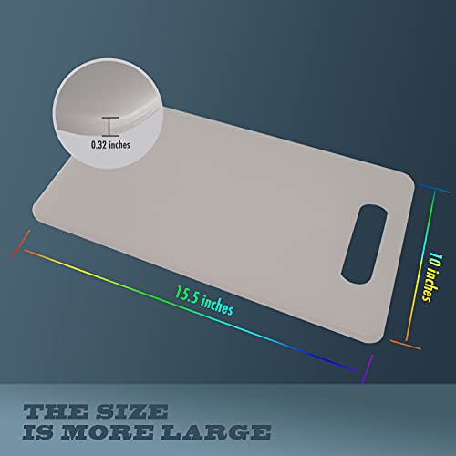 Plastic Utility Cutting Board with Handles