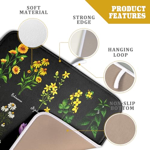 Dish Drying Mat Dishes Pad Absorbent Reversible Dish Drainer Mat Fast Dry Kitchen Counter Accessories