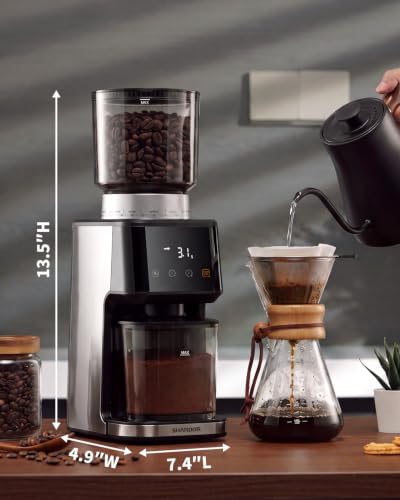 Conical Burr Espresso Coffee Grinder Electric with Precision Timer 2.0 (medium)