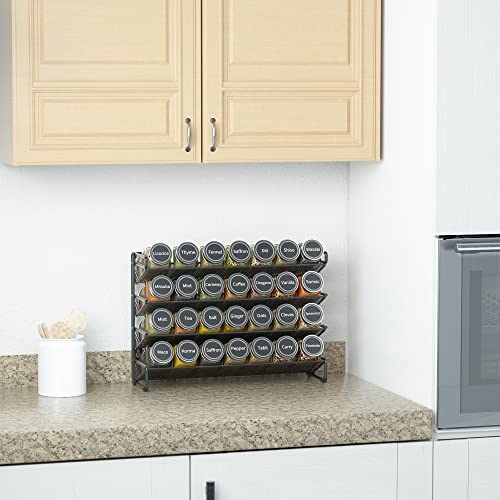 Spice Rack Organizer with Spice Jars