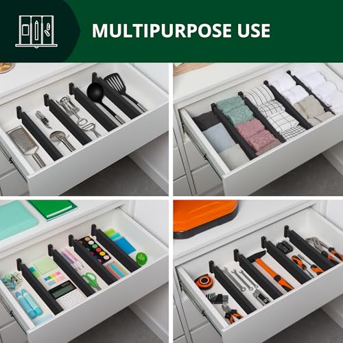 Bamboo Drawer Dividers Organizers