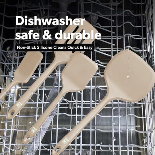 DI ORO Silicone Turner Spatula Set (Clay)