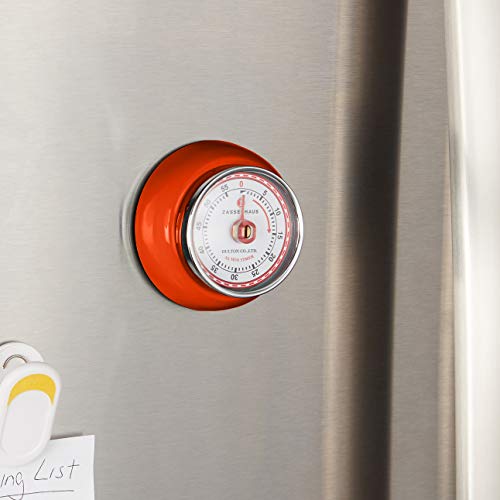 Magnetic Retro Kitchen Timer (Orange / 2.75 inch)