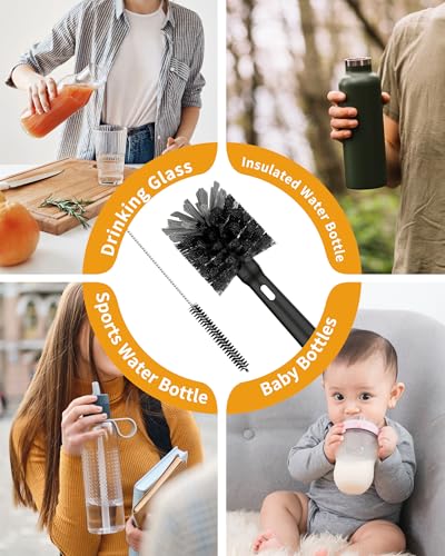 Water Bottle Brush and Straw Cleaner Brush