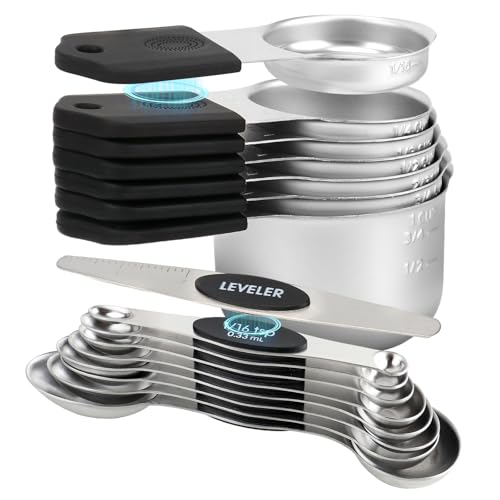 16 Piece Magnetic Measuring Cups and Spoons Set