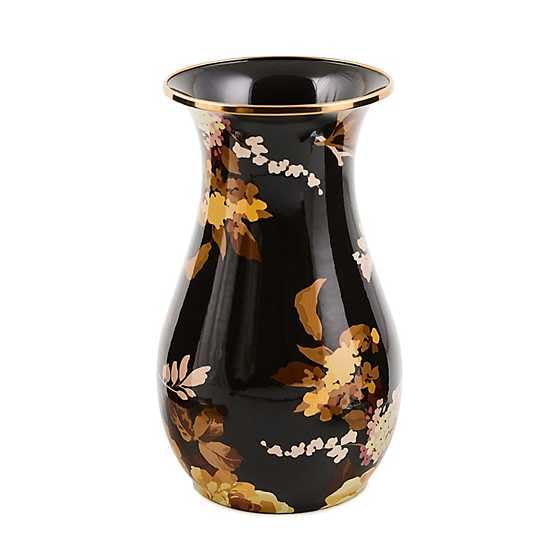 Tall Enamel Vase