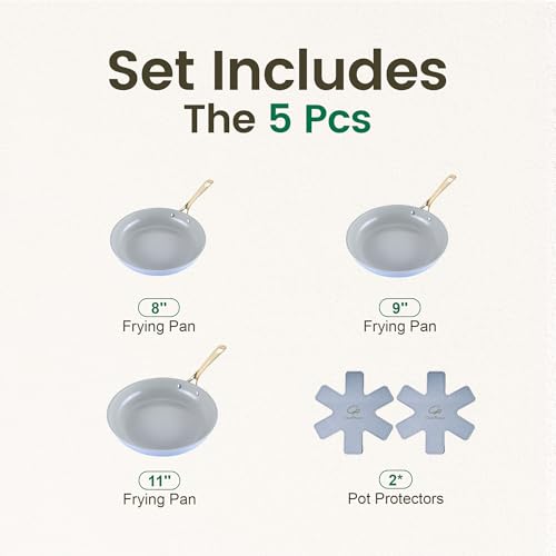 Non Stick Frying Pan (Blue Gray)