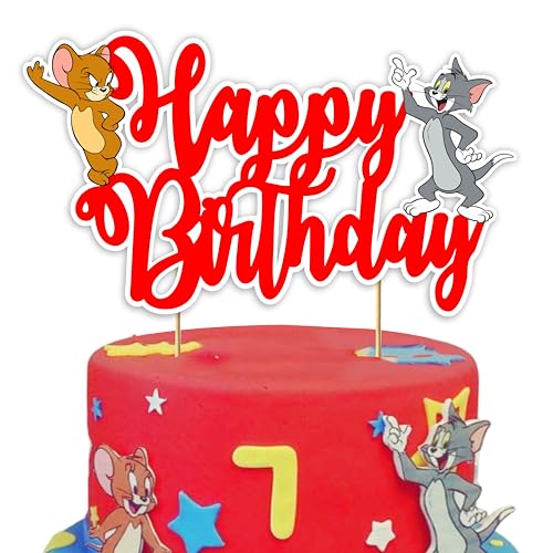 Happy Birthday Cake Topper Set