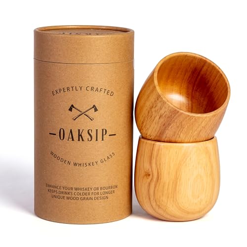 The Original Wooden Bourbon Drinking Glass